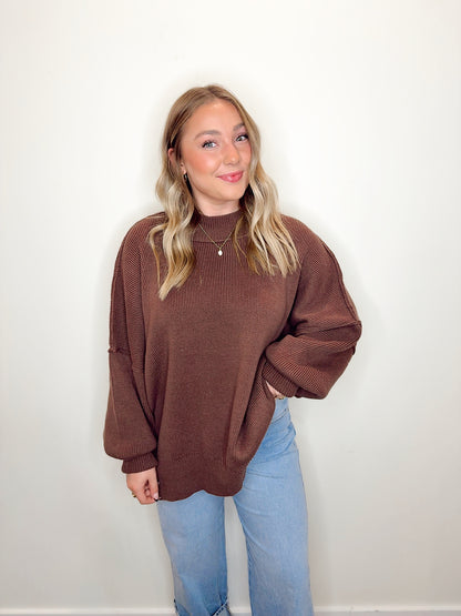 Oversized Comfort Sweater Chocolate