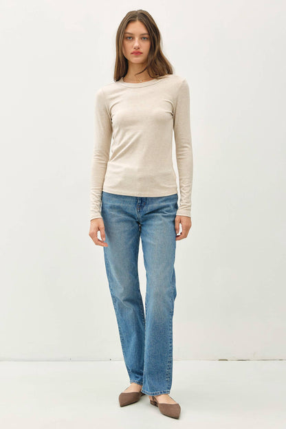 Round Neck Basic Long Sleeve