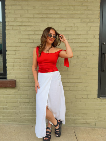 Porch Light Wrap Skirt