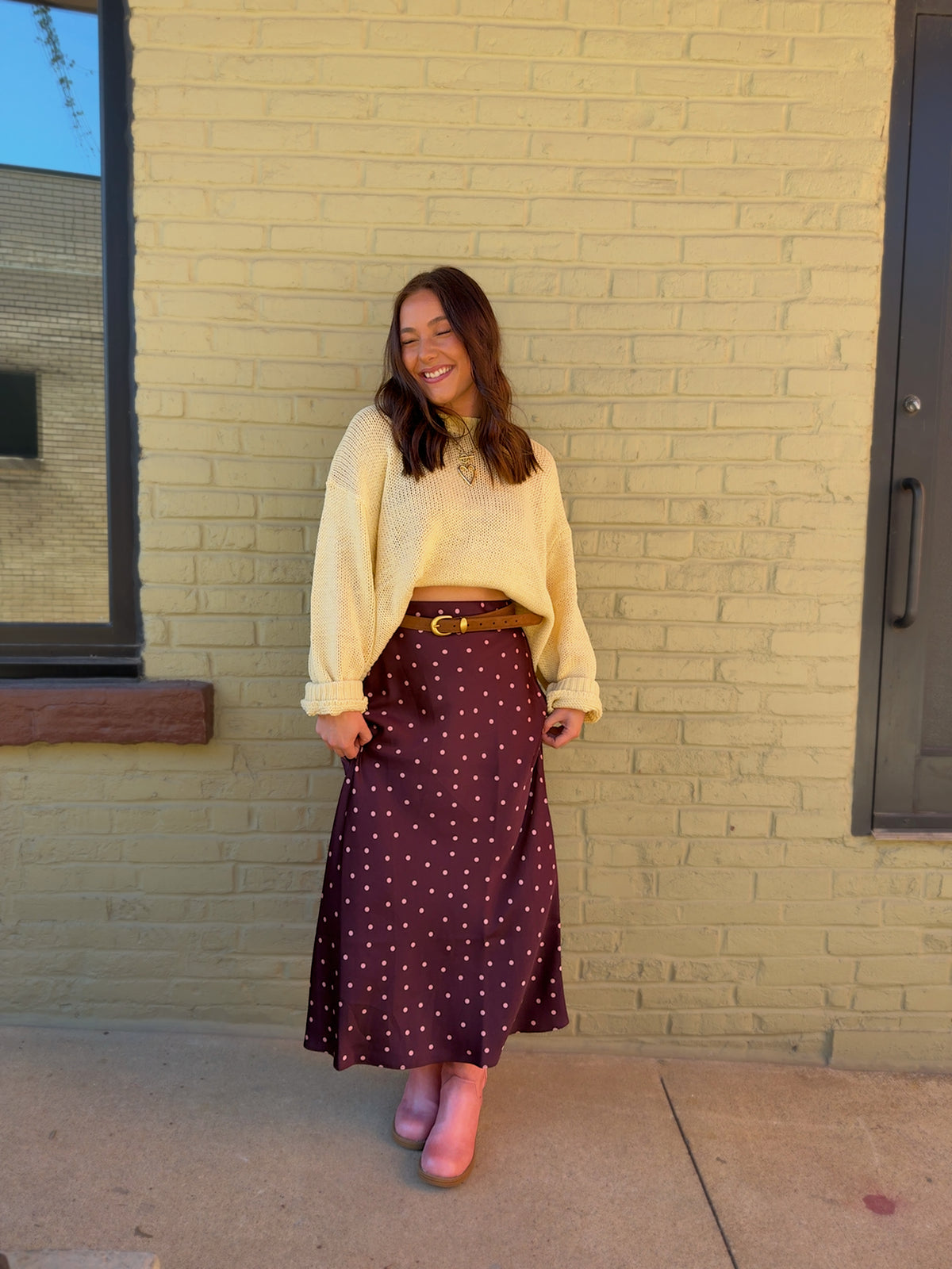 Pink Dottie Skirt