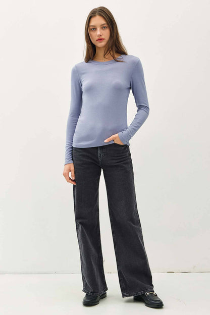 Round Neck Basic Long Sleeve