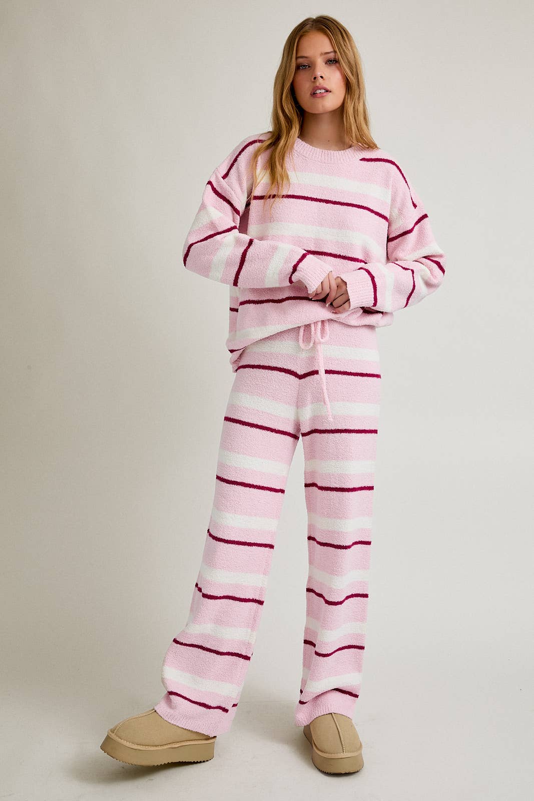 Stay Cozy Stripe Set