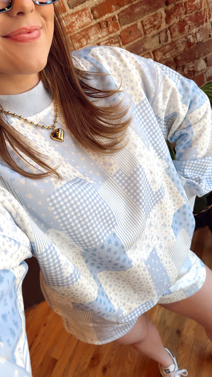 Cloud Quilt Mockneck