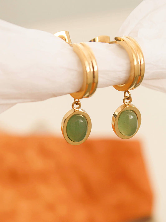 Jade Dangle Earring