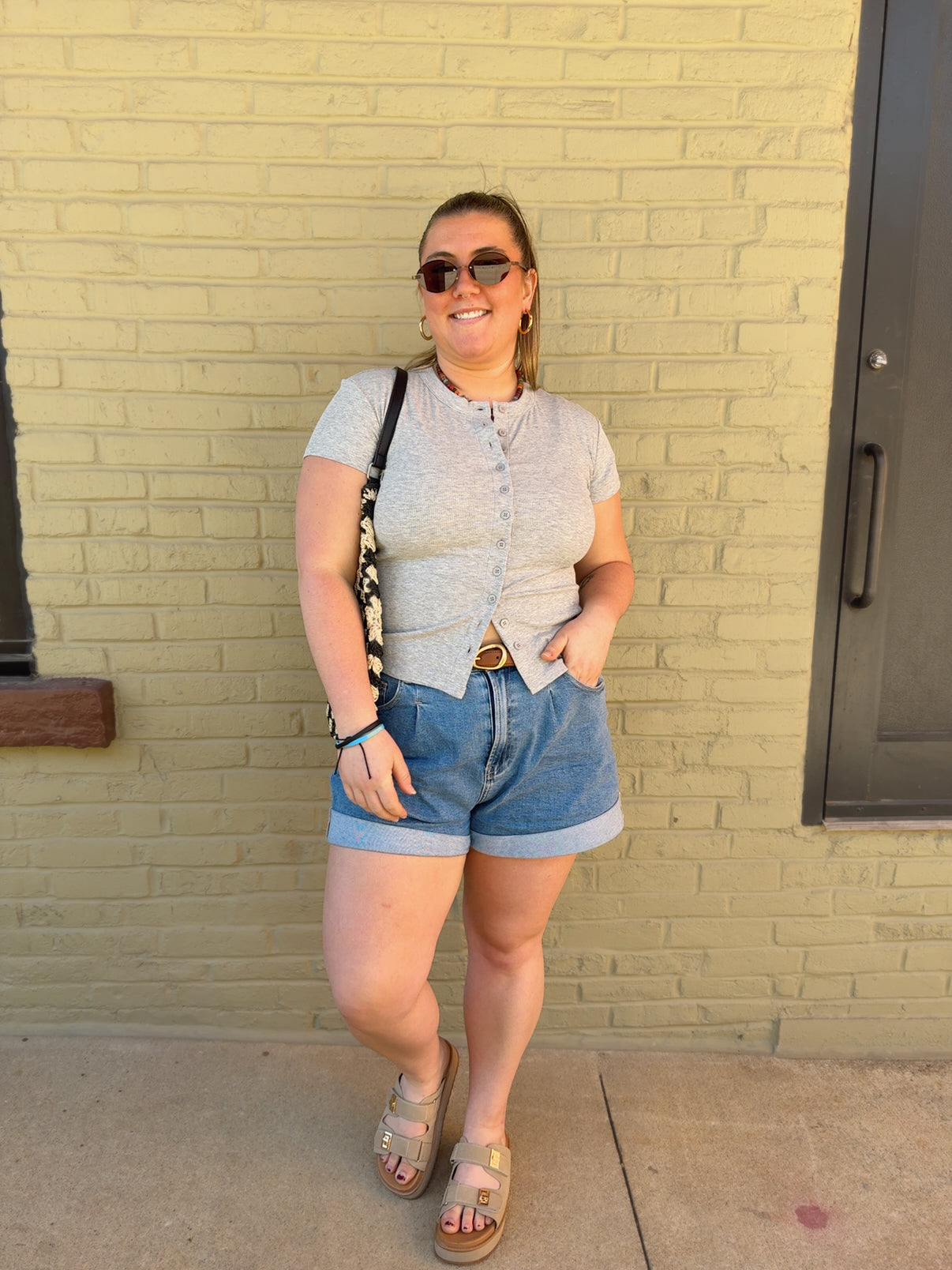 Leslie Button-Front Top