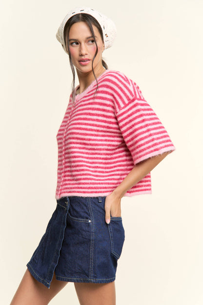 Lou Stripe Cardigan
