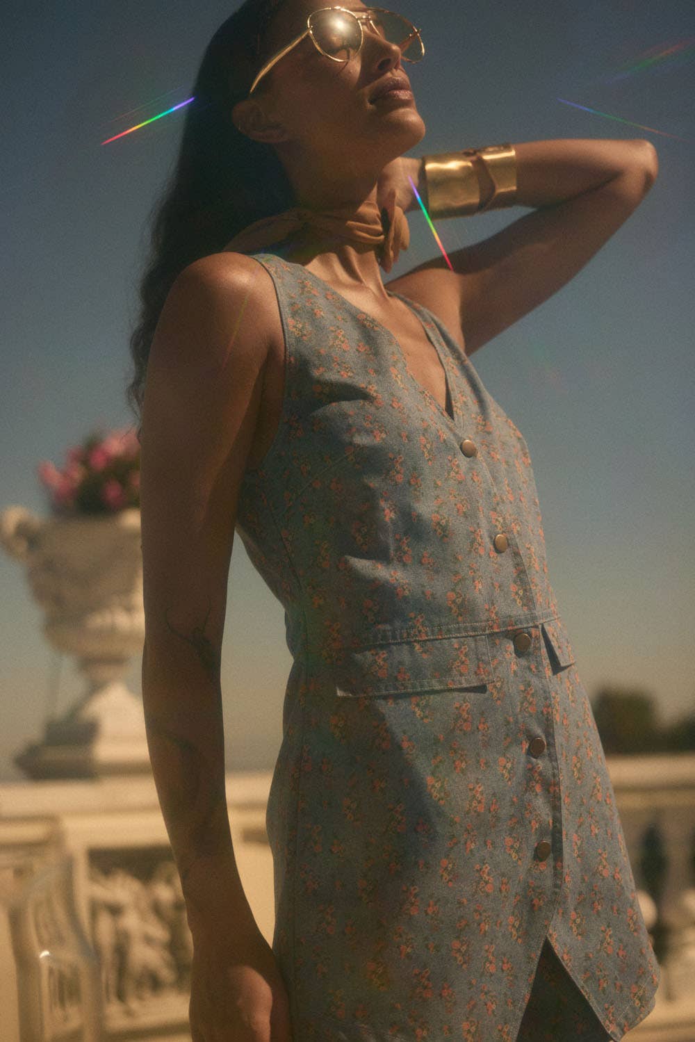 Petal Edit Denim Romper