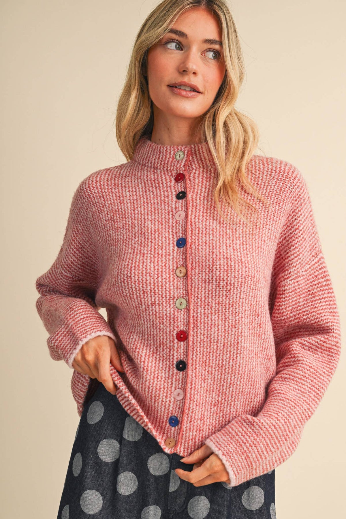 The Mabel Cardigan - Pink