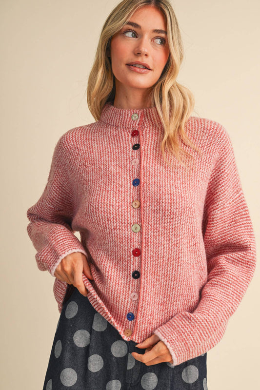 The Mabel Cardigan - Pink