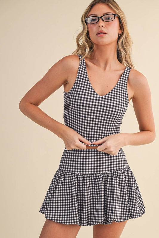 Gingham Aligned Tank Top