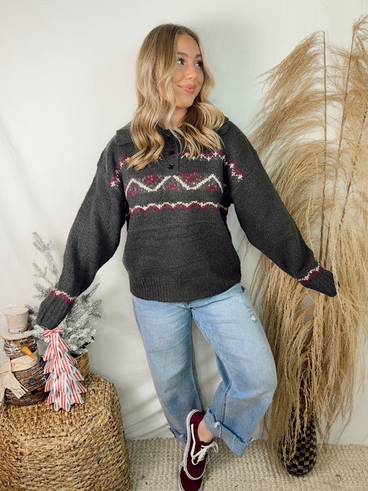 Cozy Knit Nordic Sweater