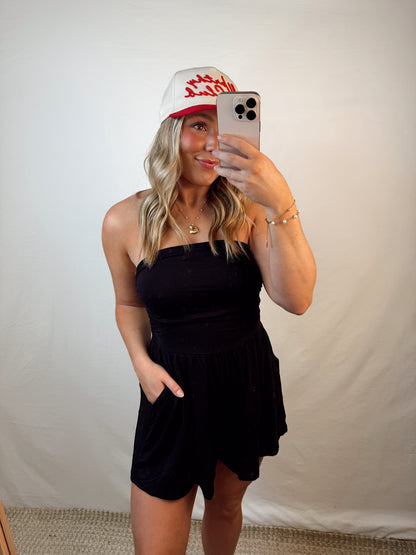 Sunny Days Romper - Black