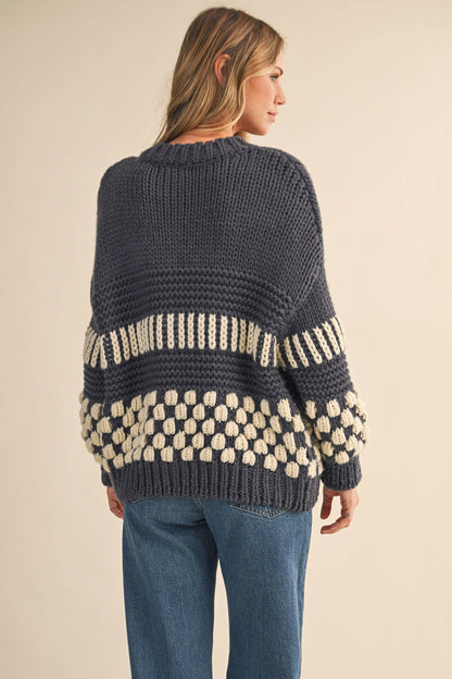 Bonfire Check Cardigan