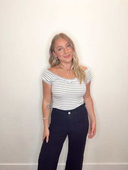 Sugar Stripe Baby Tee