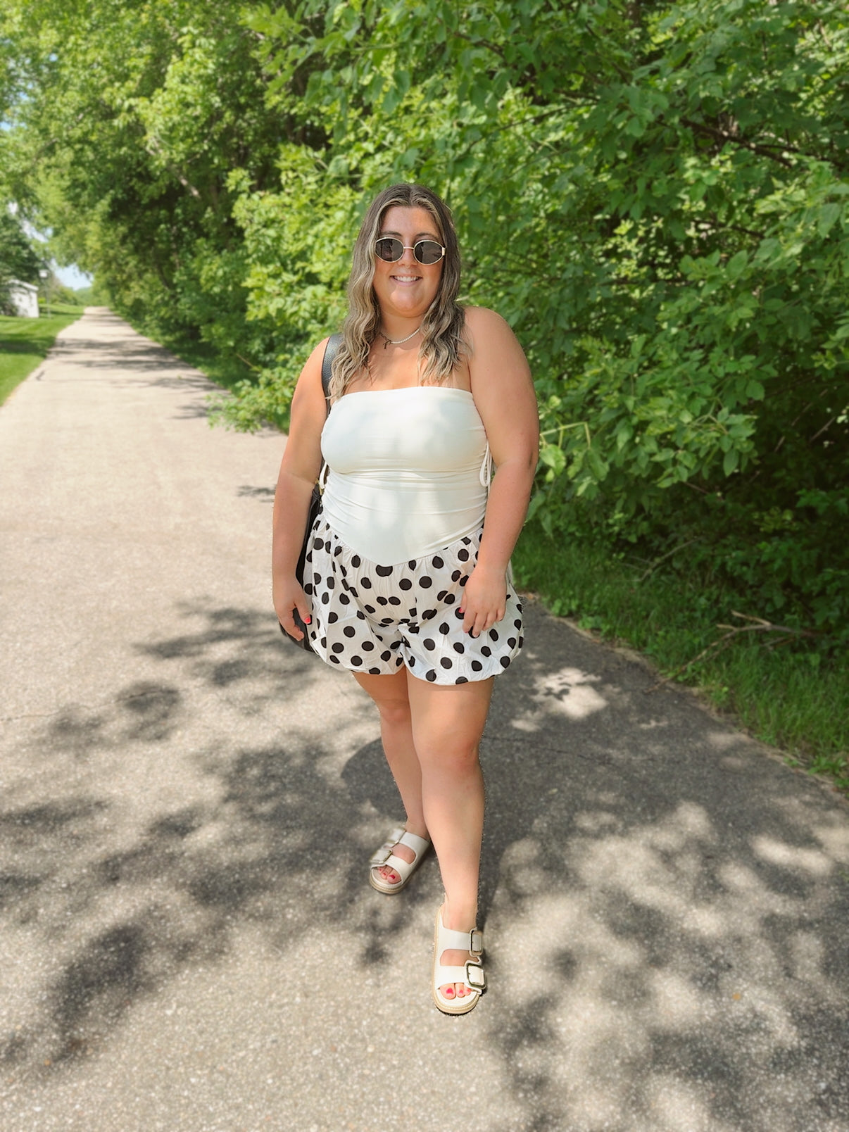 Bubble Trouble Polka Dot Romper