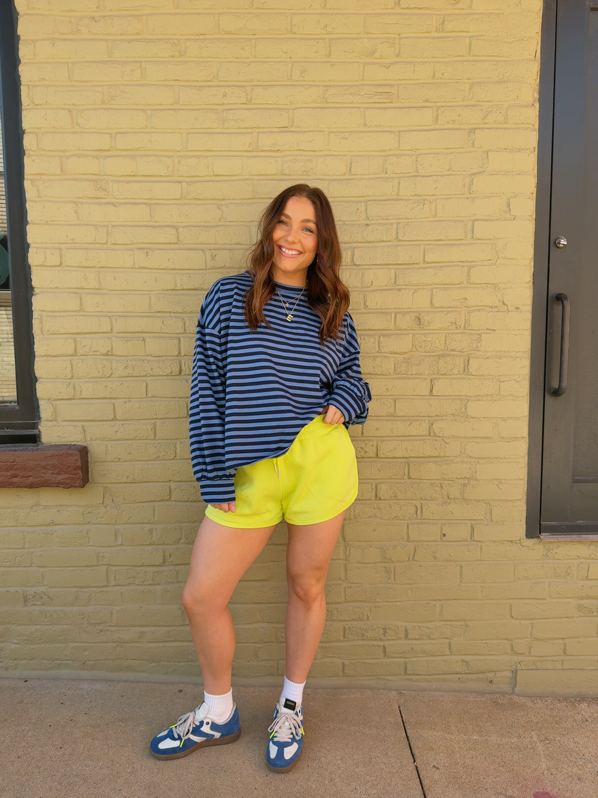 Chartreuse Scuba Shorts