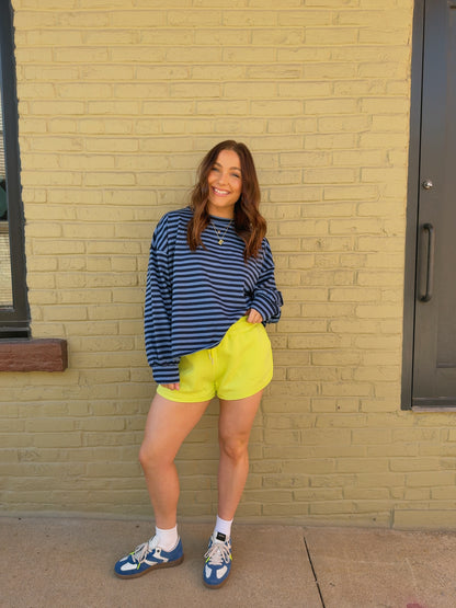 Chartreuse Scuba Shorts