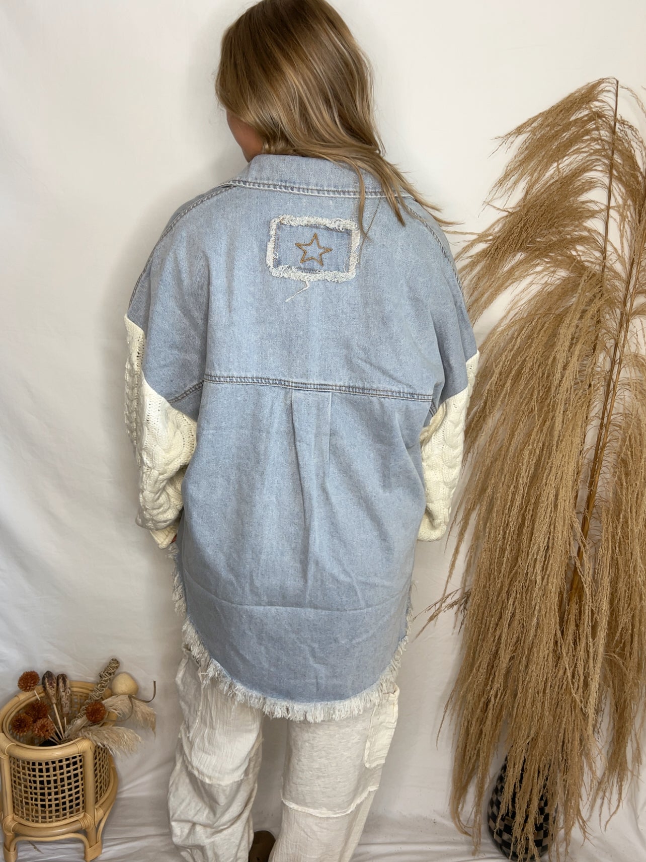 Boho Denim Shacket