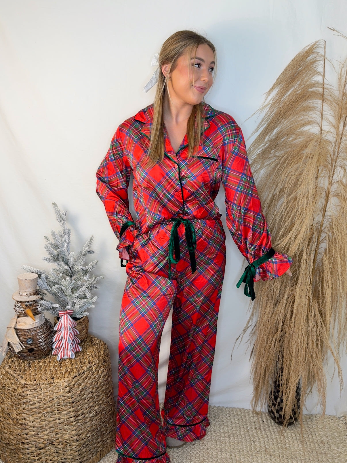 Christmas Morning Plaid Pj's