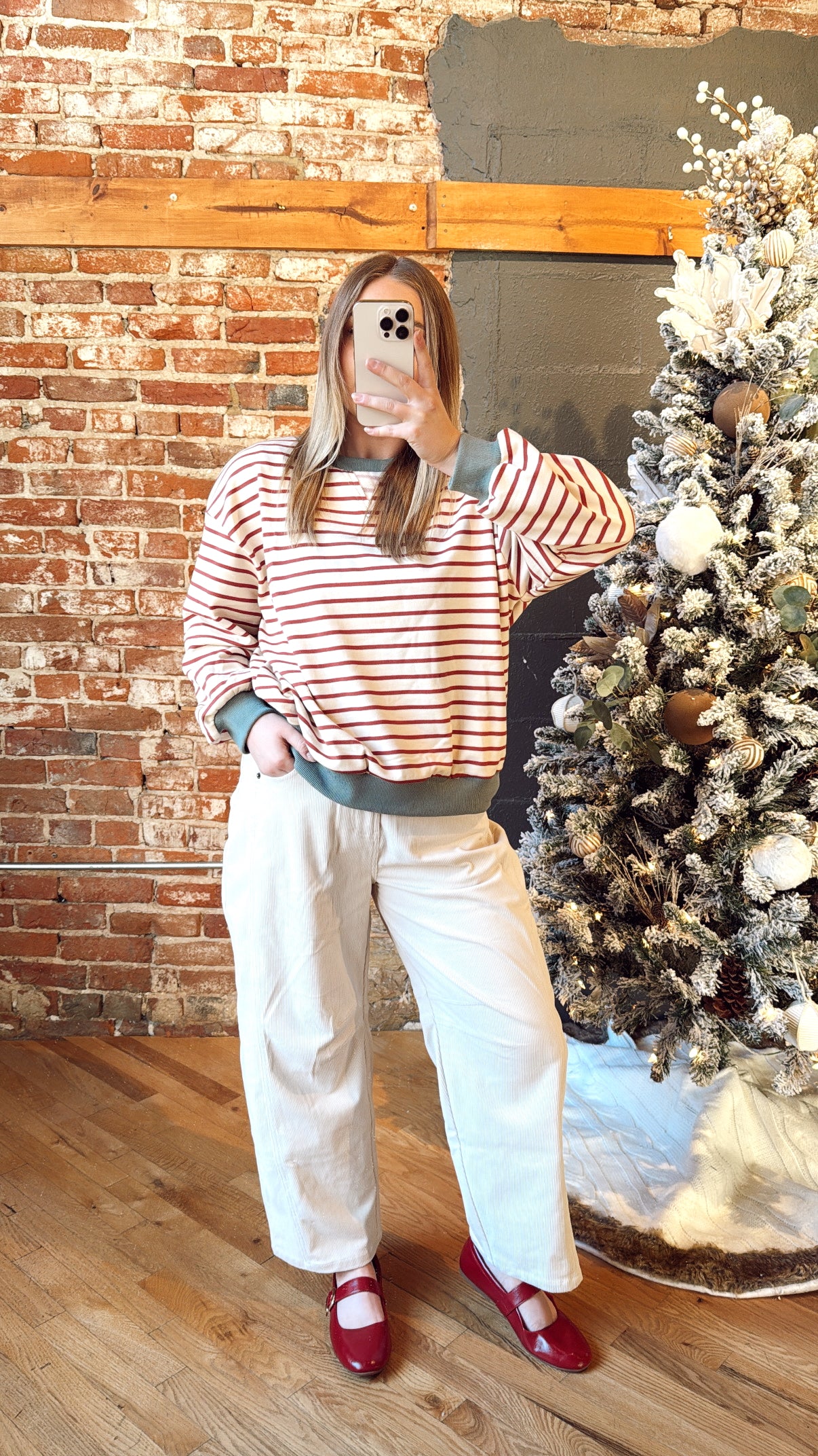 Cranberry and Sage Pullover