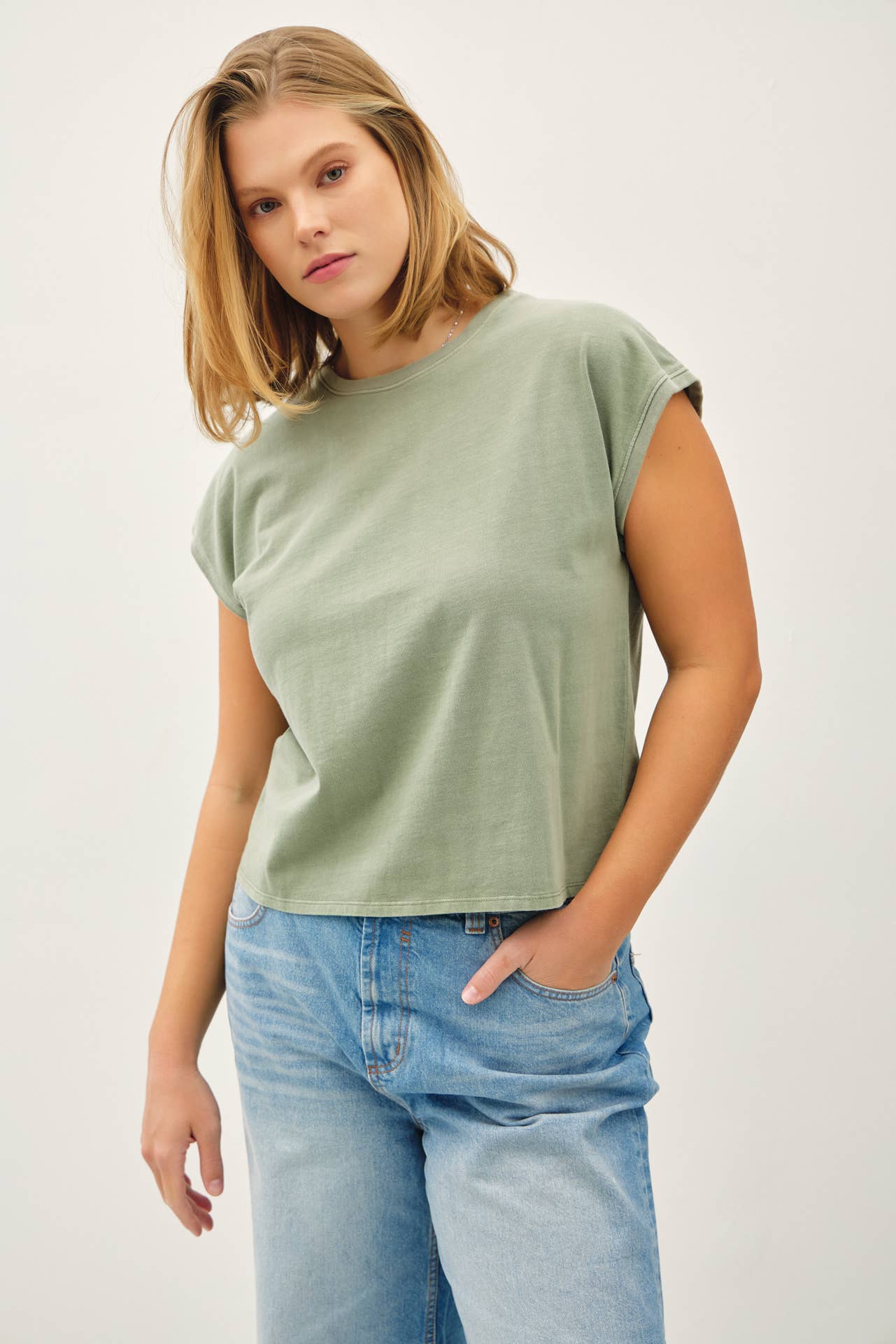 Cap Sleeve Tee - Plus
