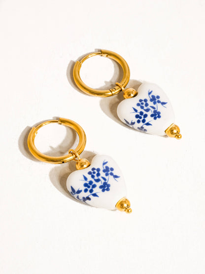 Riela Floral Heart Earring