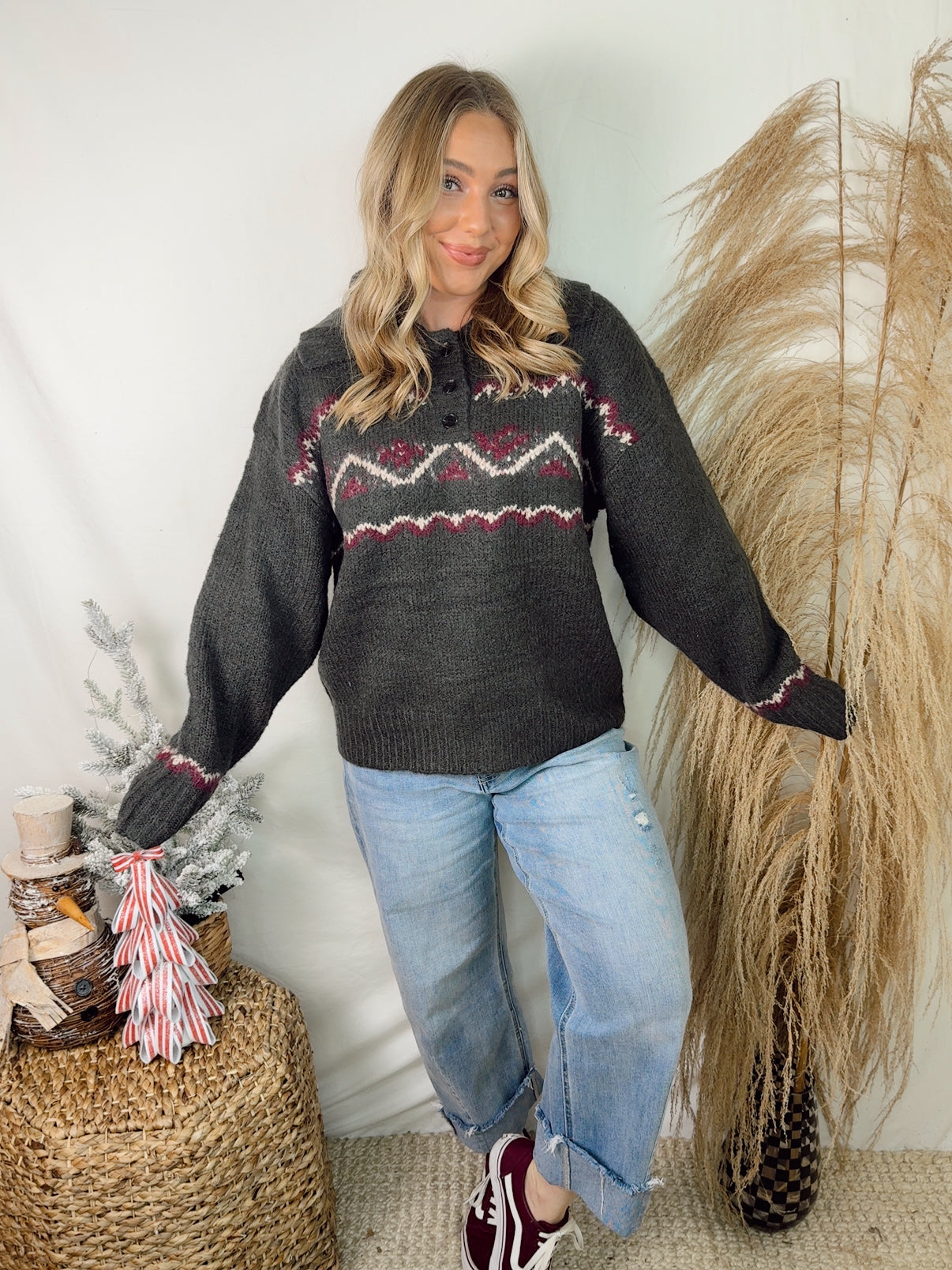 Cozy Knit Nordic Sweater