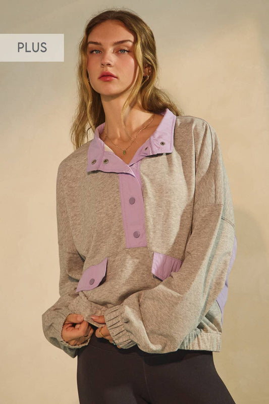 Lavender Love Pullover Plus