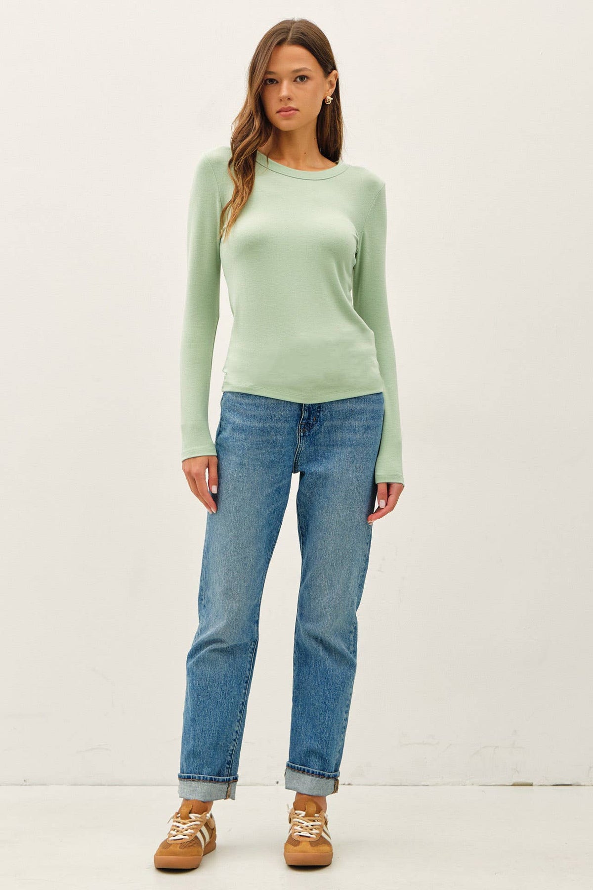 Round Neck Basic Long Sleeve