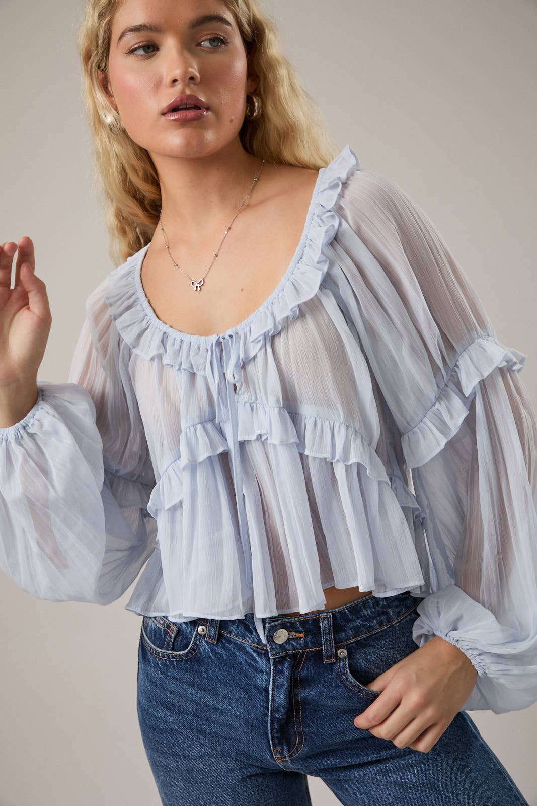 Love Letter Ruffle Top