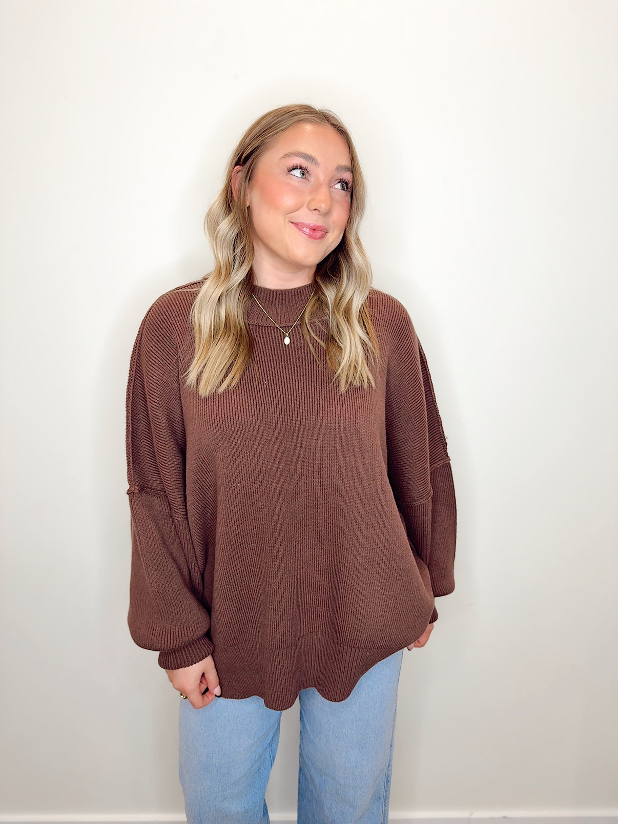 Oversized Comfort Sweater Chocolate