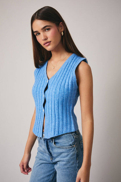 Sleeveless Knit Vest