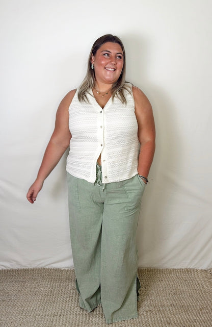 Arlo Wide Leg Pants- Plus
