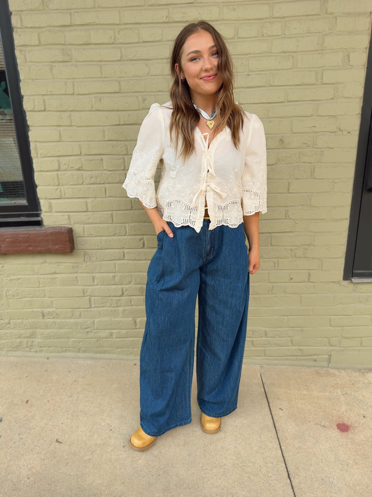 Slouchy Denim Trousers
