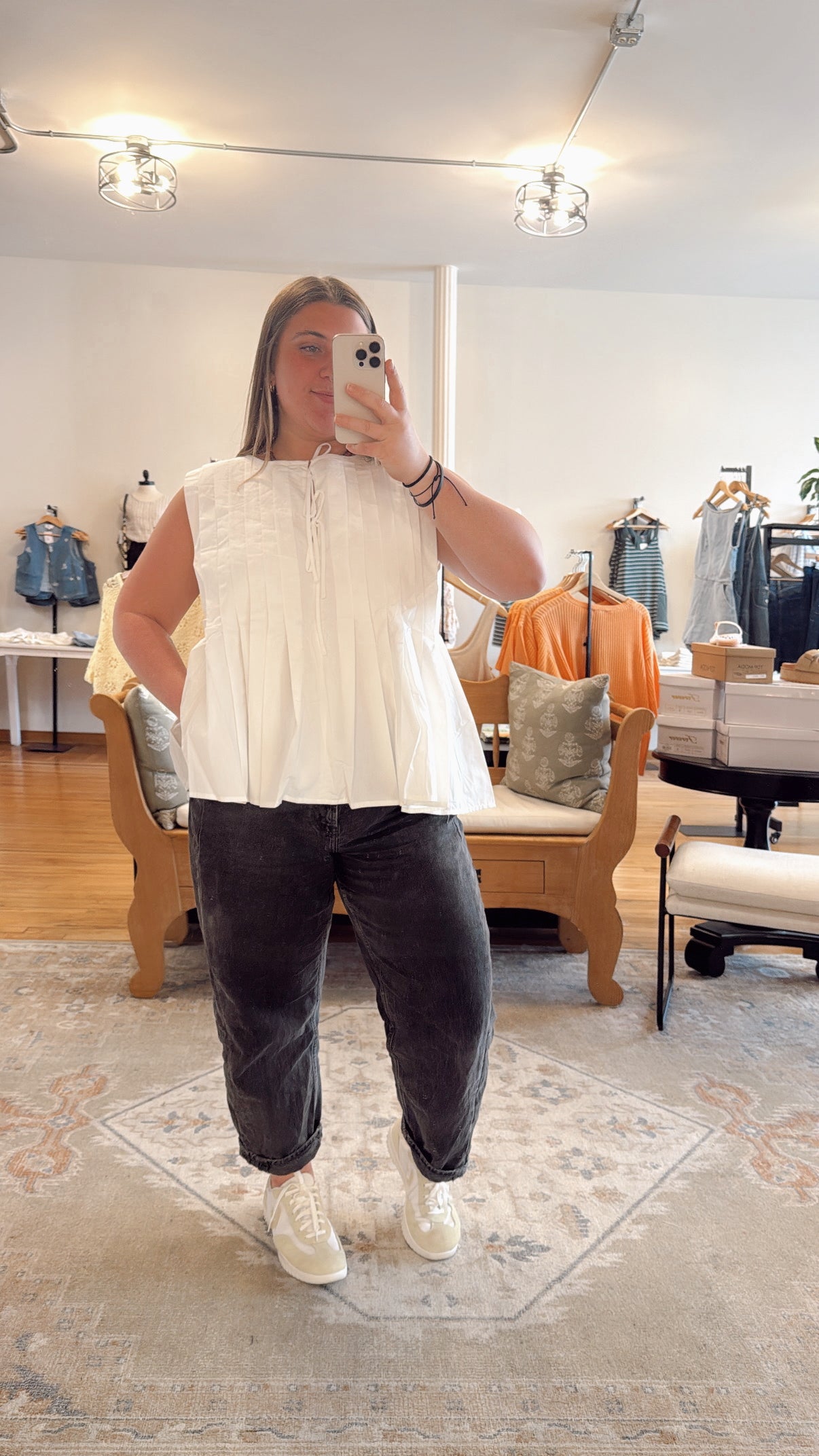 Poppy Pleated Top - Plus