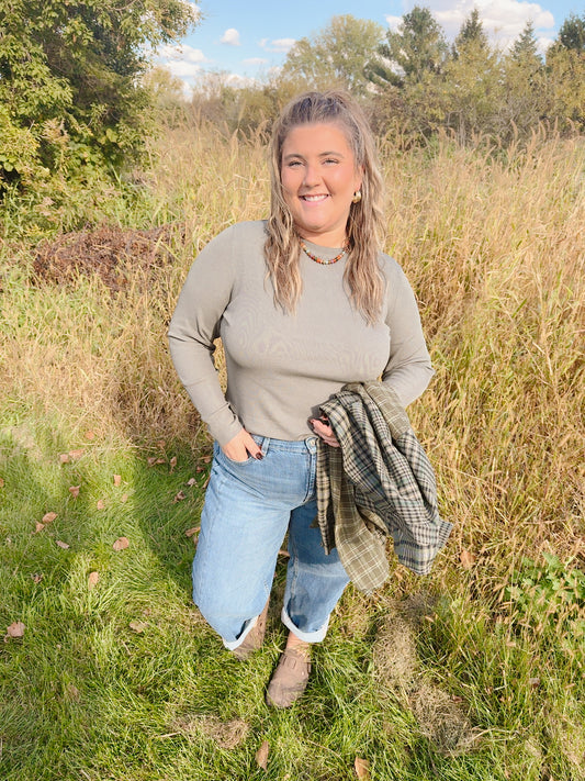 Go To Layering Long Sleeve - Olive
