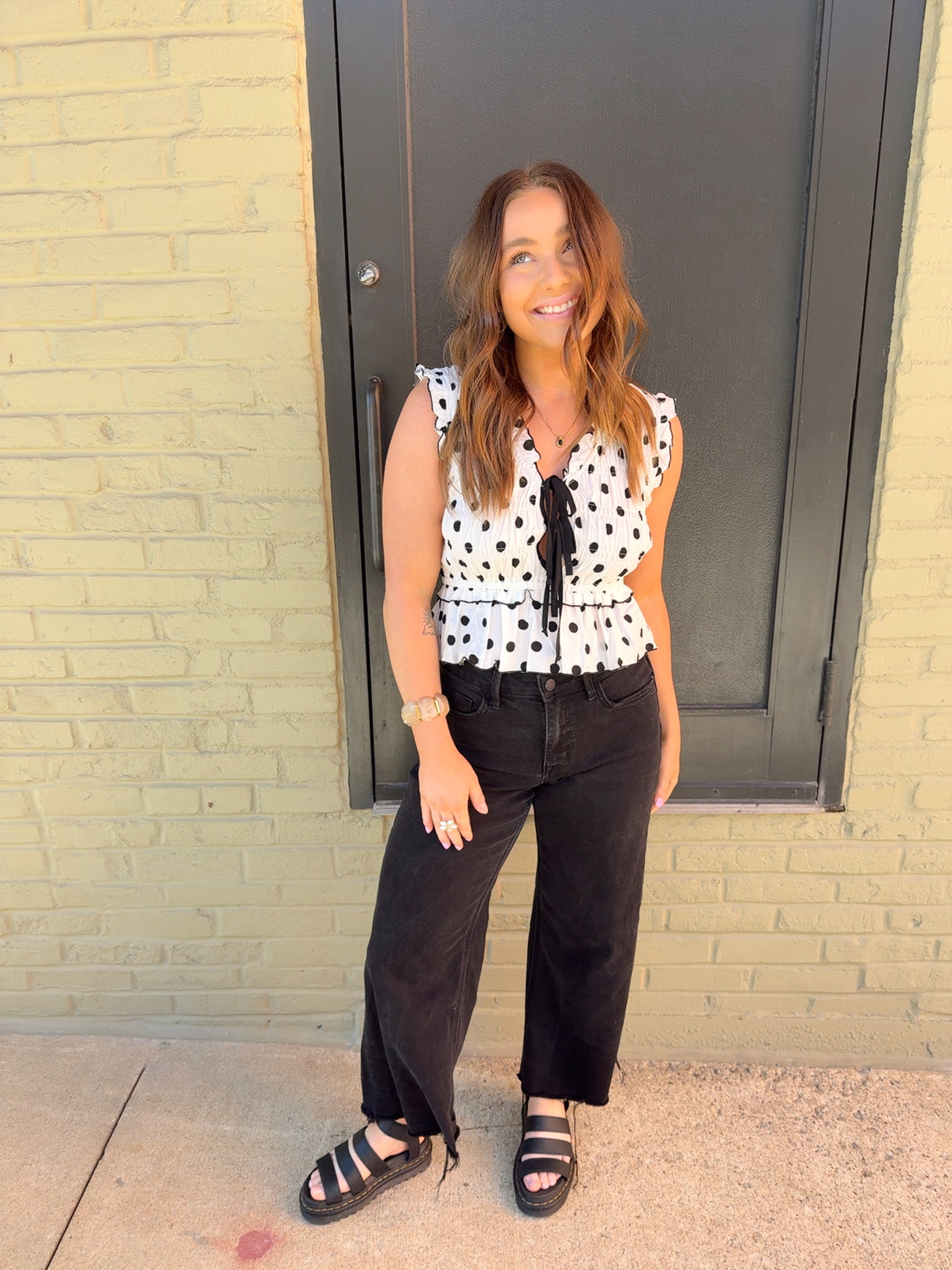 Lucia Peplum Top