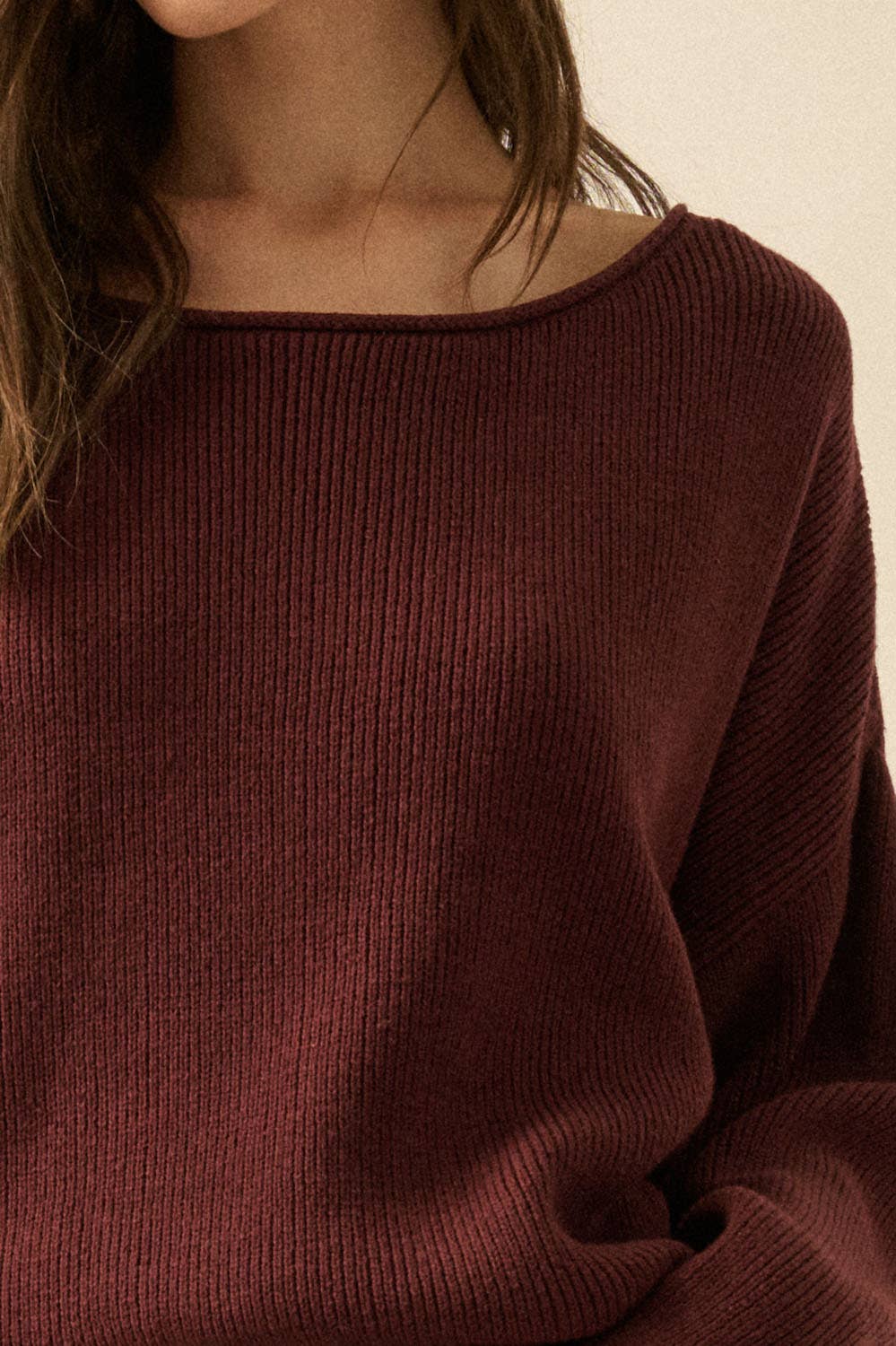 Baked Plum Cozy Sweater