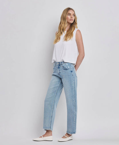 High Rise Barely Barrel Jeans