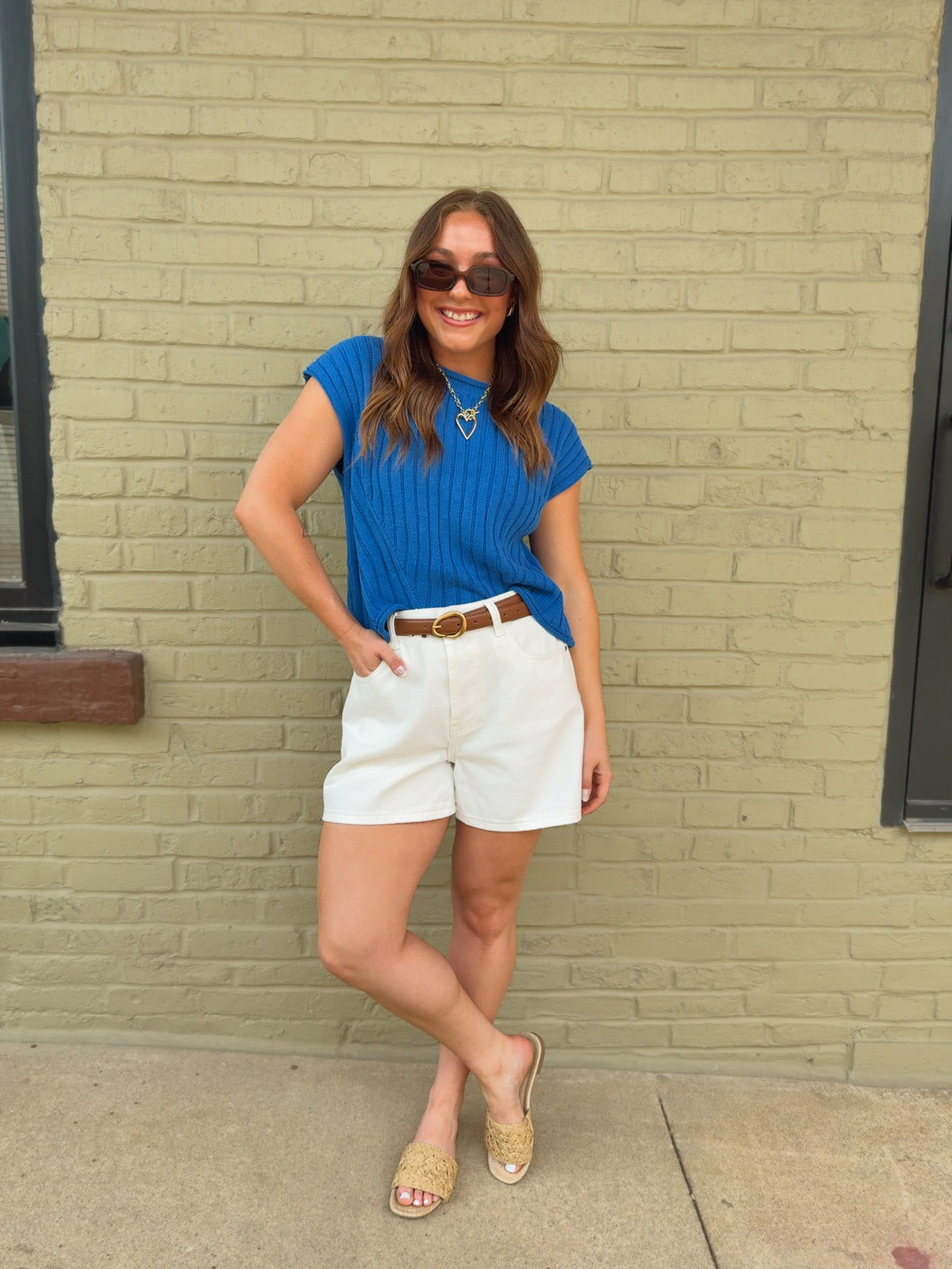 Summer Sky Knit Top