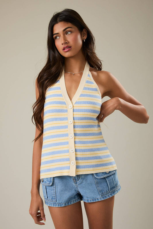 Blueberry Lemonade Halter Top