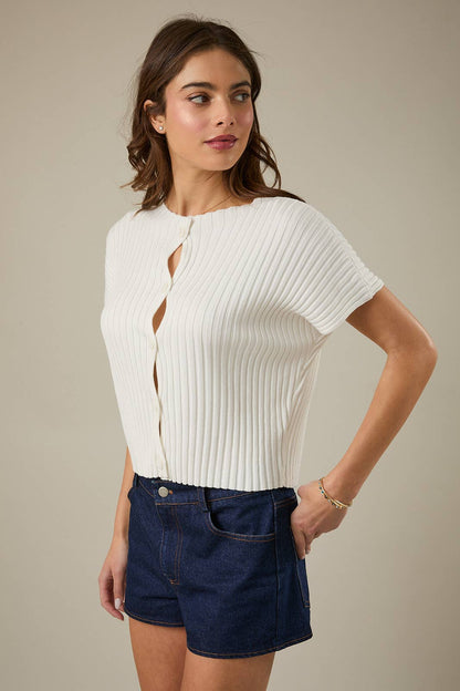 White Picket Cardigan