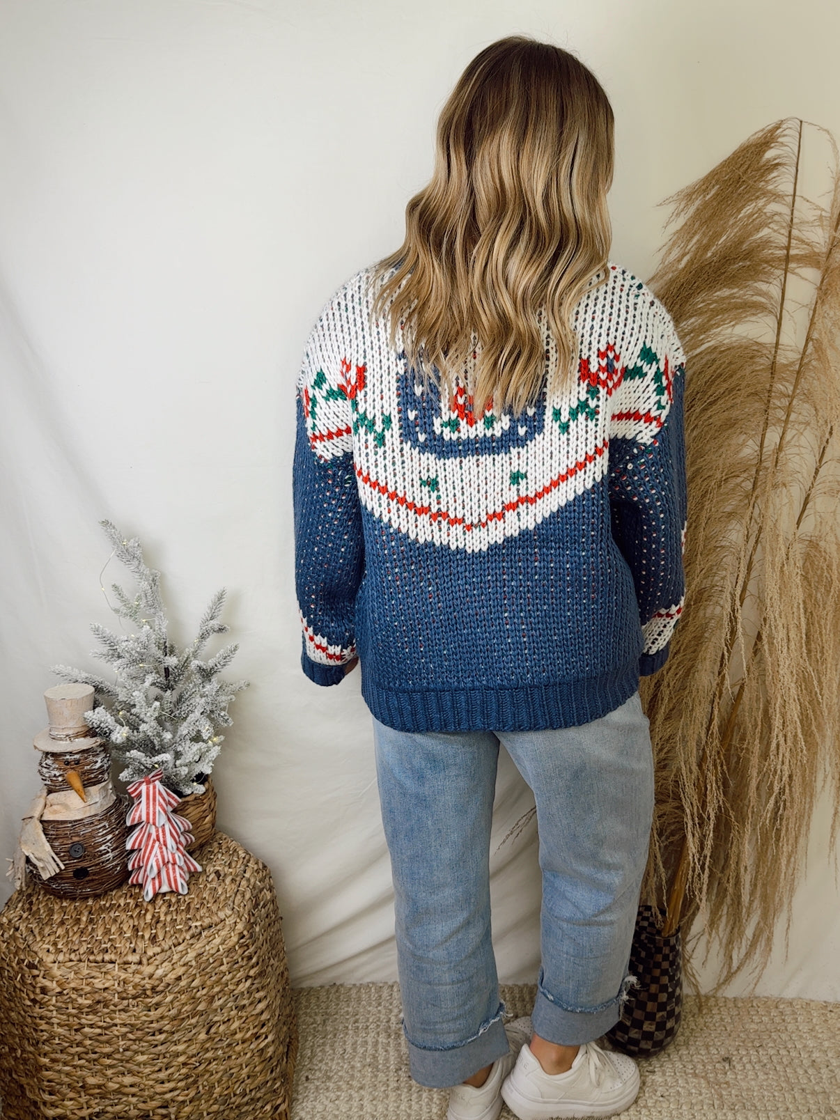 Vintage Poinsetta Sweater