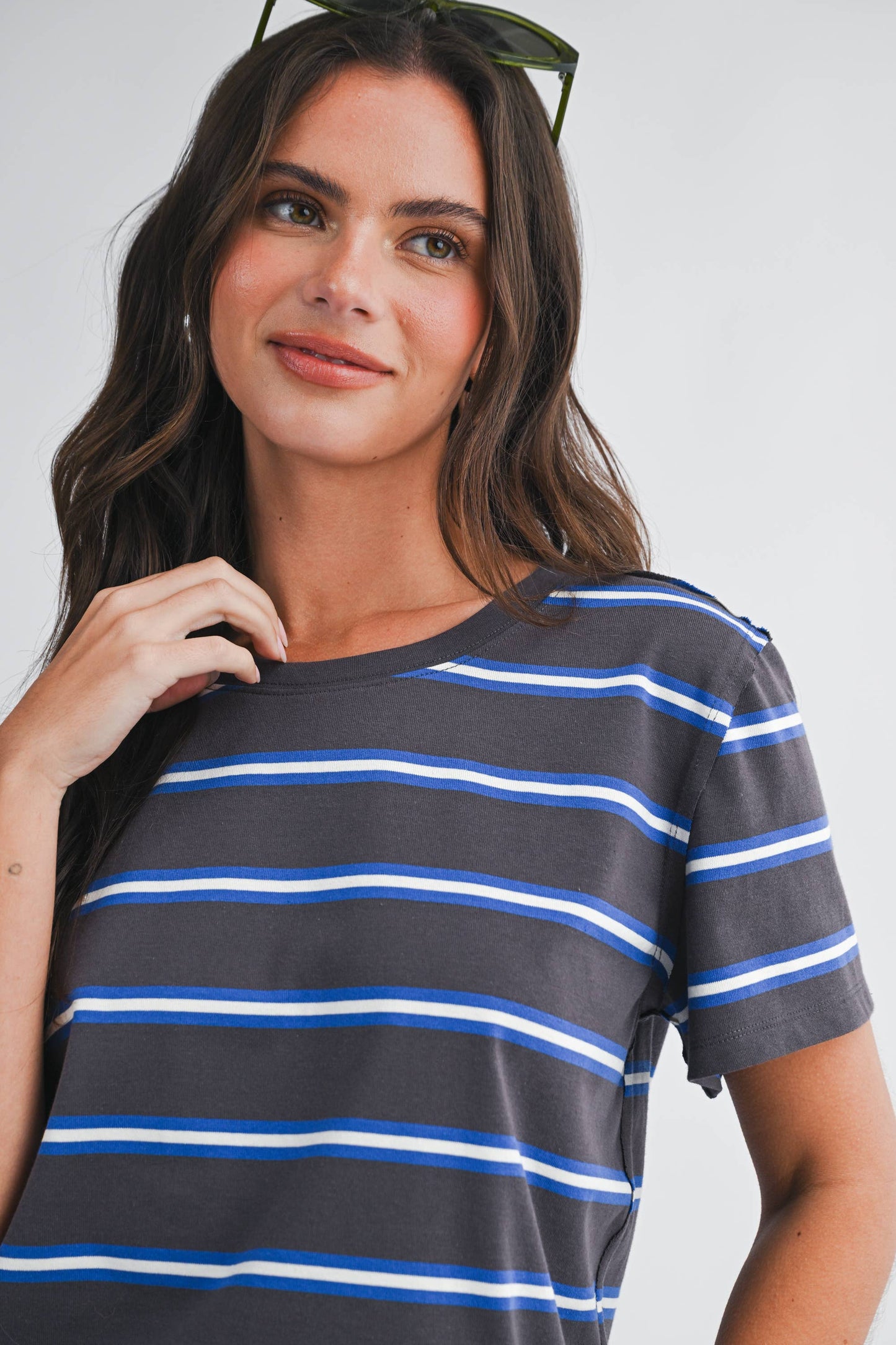 Spring Basic Stripe Tee