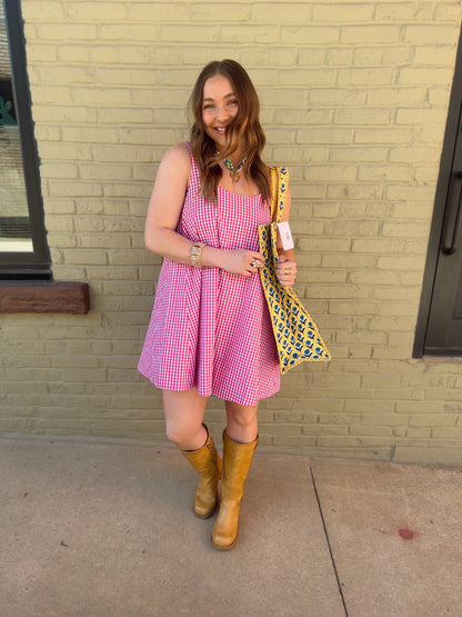 Andrea Gingham Dress