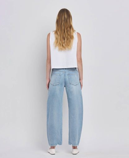 High Rise Barely Barrel Jeans