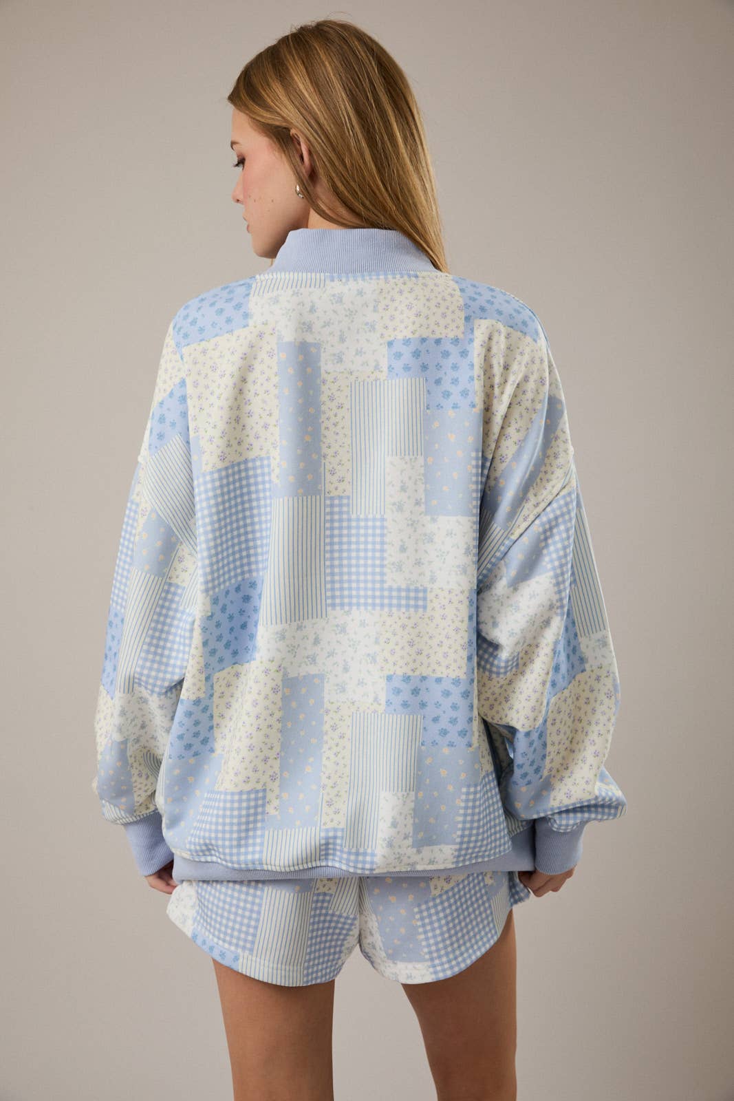 Cloud Quilt Mockneck