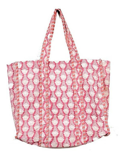 Reversible Quilted Tote Bag
