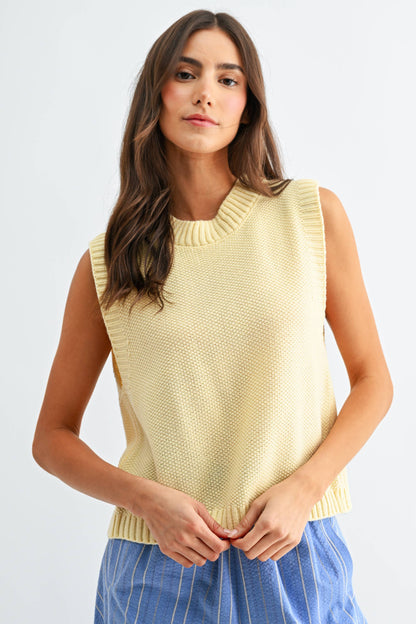 Lemon Squeeze Open Back Top