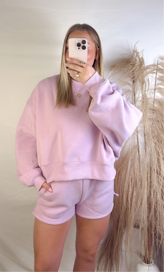All Around Comfort Crewneck - Lilac